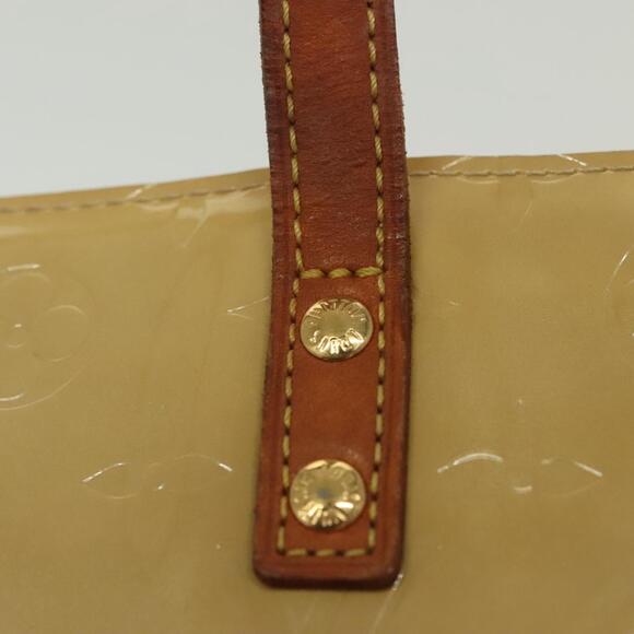 LOUIS VUITTON Monogram Vernis Reade PM Hand Bag Beige M91334 - Picture 10 of 16
